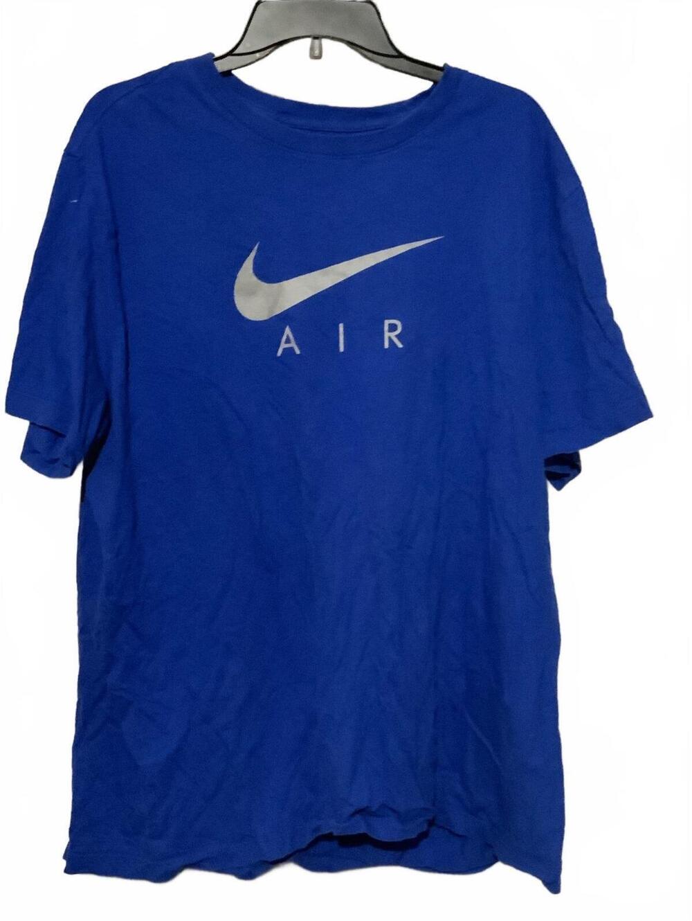 Nike Air Blue T-Shirt with Silver Logo